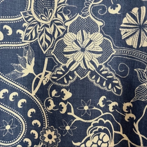 Steve’s Jeans Blue Floral Button Short Sleeve Shirt - Picture 11 of 12